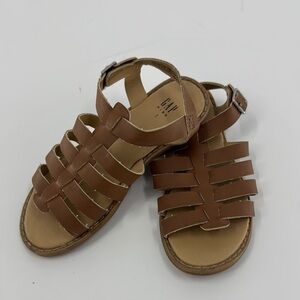 GAP Girls Casual Brown Sandals Size 1 USED